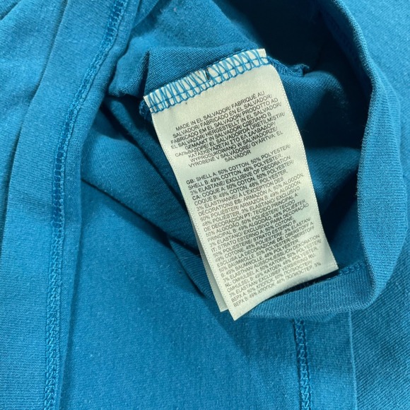 North Face T Shirt Mens XXL Mountain Exploring Cotton Blend Short Sleeve Blue - Picture 7 of 13